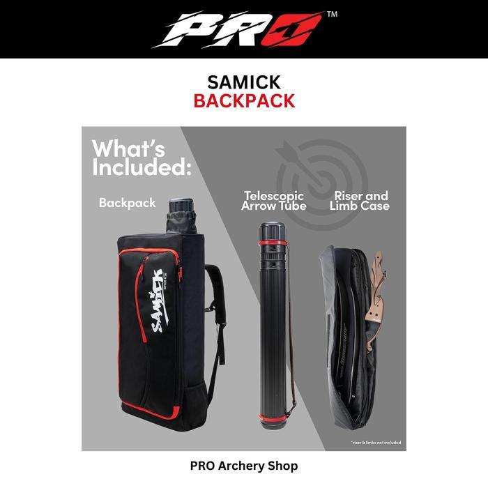 TAS SAMICK RECURVE BACKPACK STANDARD BOW TAS BUSUR PANAHAN NASIONAL RECURVE BAREBOW ANAK DEWASA - Hi