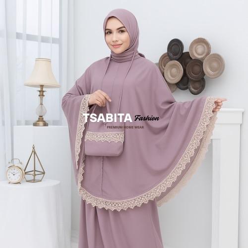 Tsabita - Mukena renda terbaru katun mikro premium series fatimah