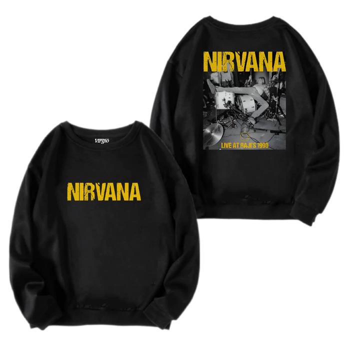 Virgio Crewneck Nirvana sweatshirt musik Unisex