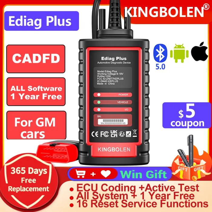 KINGBOLEN Ediag Plus Car Diagnostic Scanner OBD OBD2 Bluetooth Tools