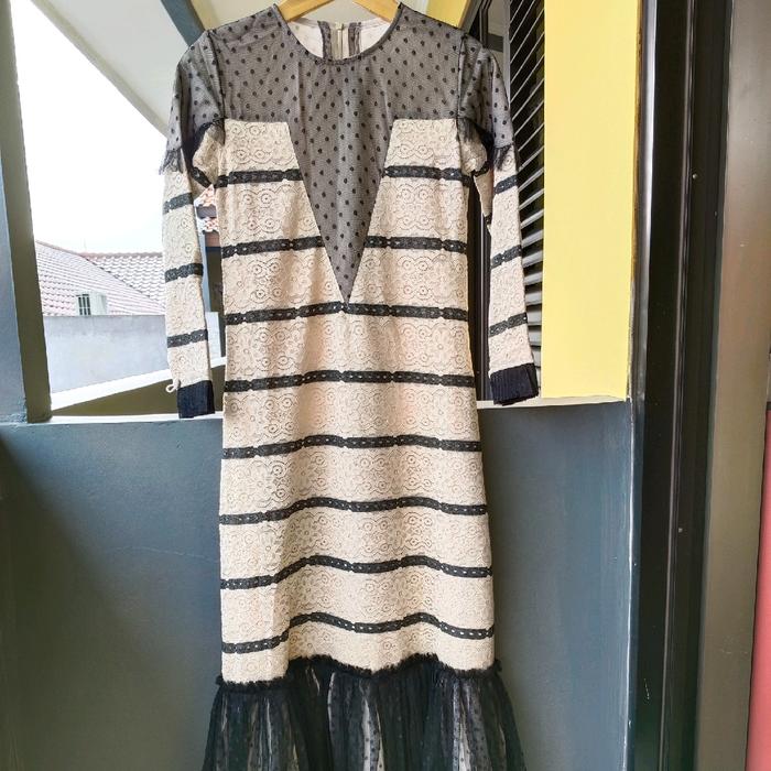 BROCADE V DRESS by JAVINA / DRESS JAVINA ORI JAVINA OFFICIAL / DRESS PESTA