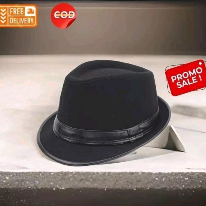 COD TOPI FEDORA 100% Asli Kulit Domba Garut/ topi Tompi / Topi KEREN / Topi Laken / topi zazz Pria /