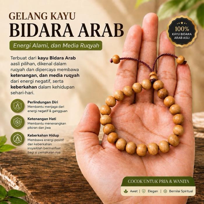 Gelang Kayu Bidara Asli Original