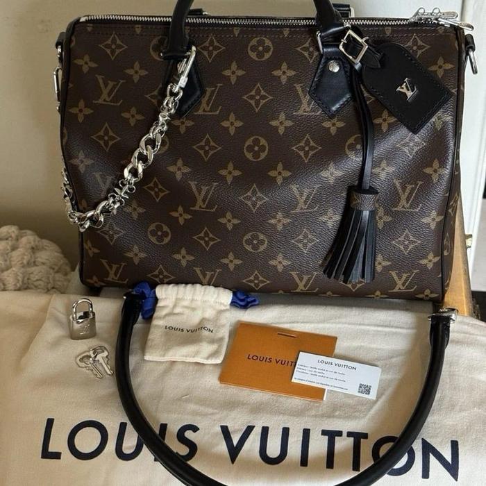 Authentic LV Speedy Soft 30 Monogram Microchip Preloved