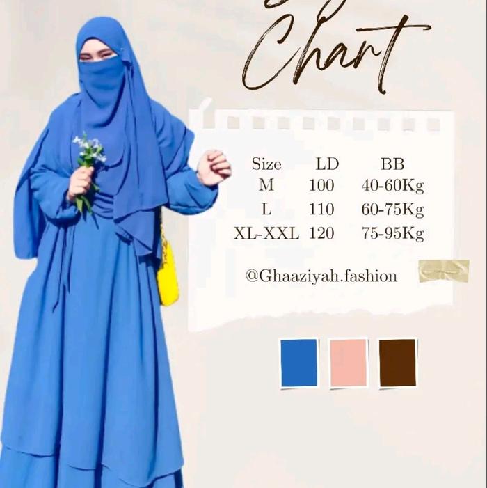 Pesanan ld 130 XXXL ya ka gamis Malaysia