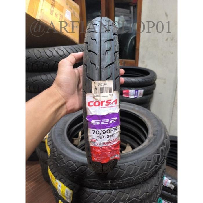 BAN CORSA 70/90-14 TUBELESS S22 TAHUN MUDA UNTUK MIO KARBU MIO J MIO SOUL GT