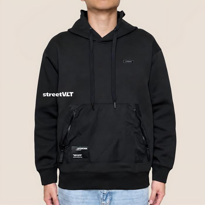 Life Work Korea Woven Pocket Hoodie Lifework Original