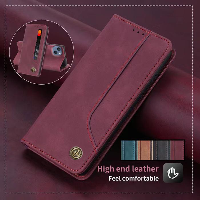 Wallet Leather Casing Kulit untuk Iphone 13 /Iphone 13 Pro Max / Iphone 13 Flip PU Dompet Keranjang 