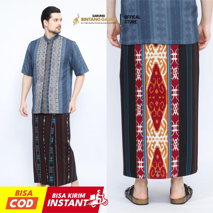 Sarung Bintang Gajah Onta Legenda WS 7778 Motif Ornamen Etnik Modern
