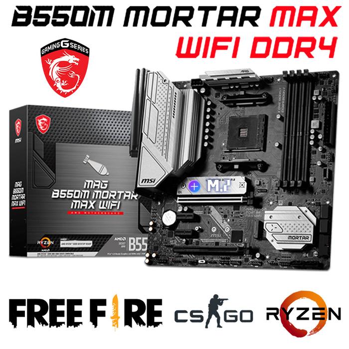NEW Socket AM4 MSI MAG B550M MORTAR MAX WIFI Motherboard AM4 DDR4 M.2