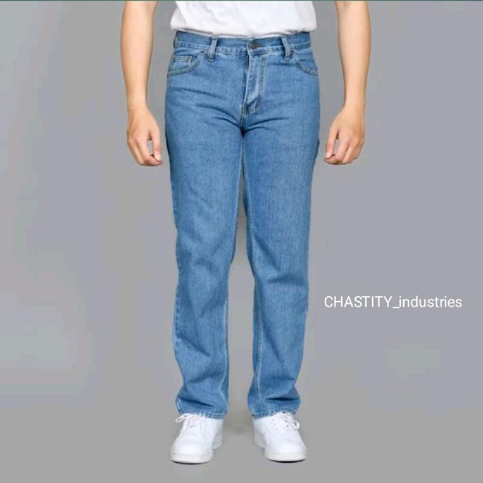 CHASTITY Celana Jeans Pria Standar