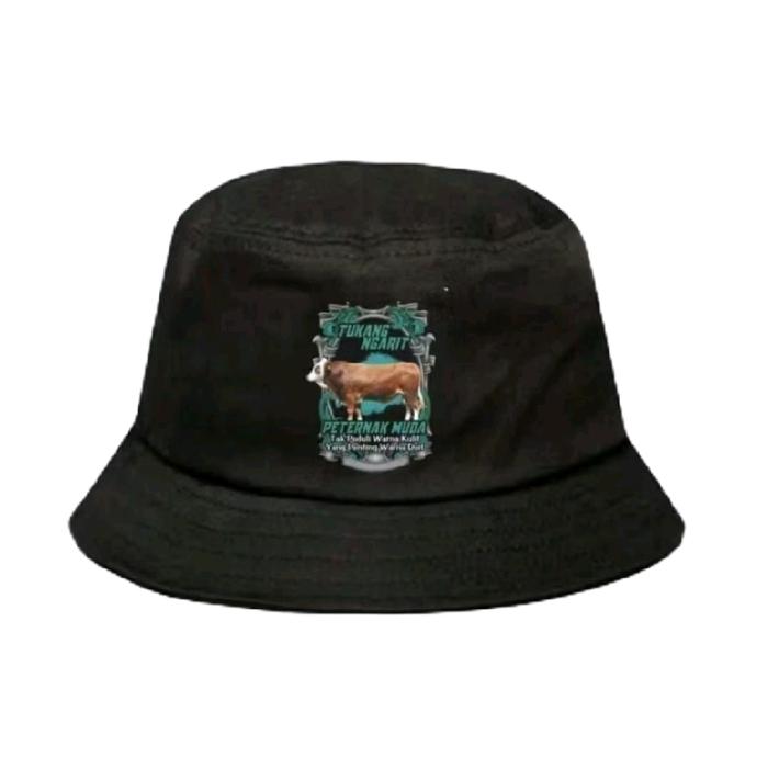 TOPI BUCKET HATS PETERNAK SAPI TUKANG NGARIT SAPI
