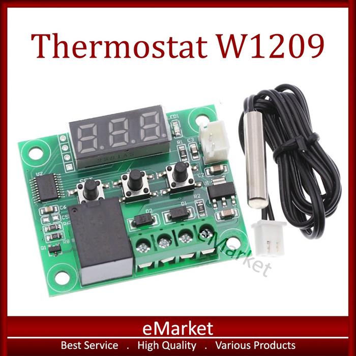 Thermostat W1209 Digital DC 12V / Termostat Modul Sensor Pengatur Suhu LED