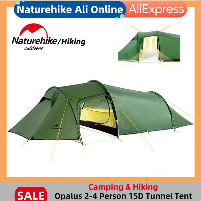 Naturehike Opalus Camping Tent Ultralight Tunnel Tent 3-4 Persons