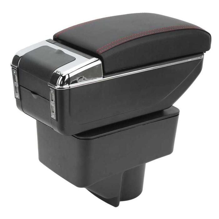 Kotak Sandaran Tangan Konsol Tengah Konsol Tengah 7 Port USB Lapisan