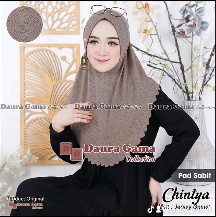 chintya by dauragama bergo instan Jilbab Muslim Wanita Syari Rayon