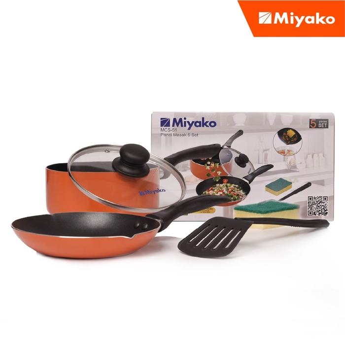 Miyako Panci Teflon 5 Pcs Set Anti Lengket