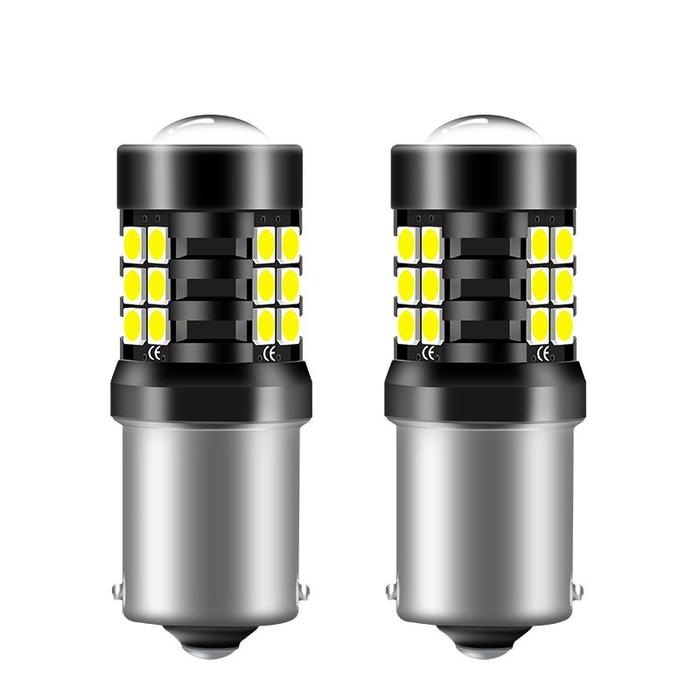 2 Buah/Bohlam Lampu Mundur Lampu Mobil/21SMD 1156 BA15S P21W 7440 T20 T15 3157 Flash 3 Kali Flash 5 