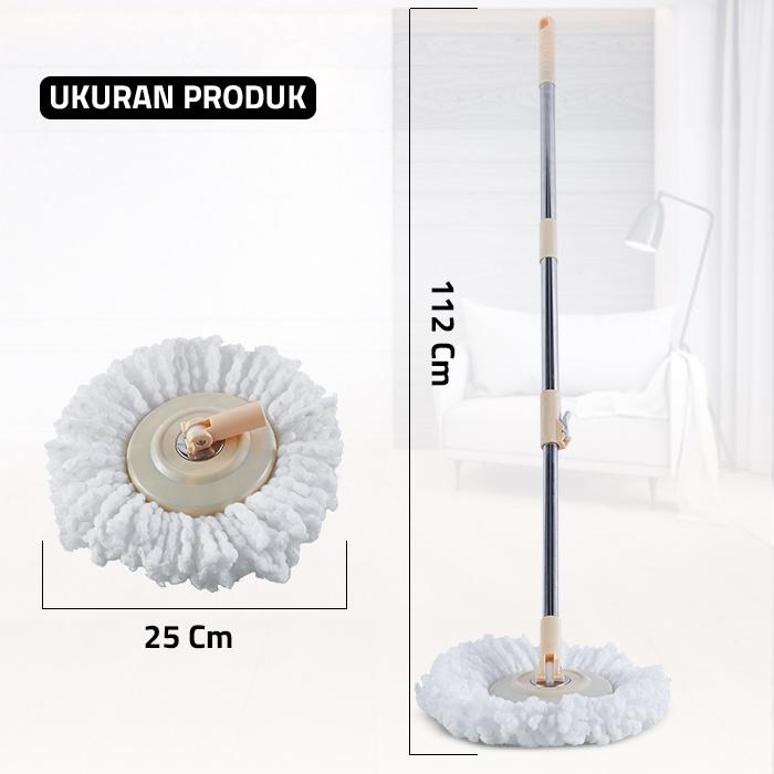 Gm Bear Tongkat Pel + Kain Pel Set 1521 - Mop Stick Set with Headmop