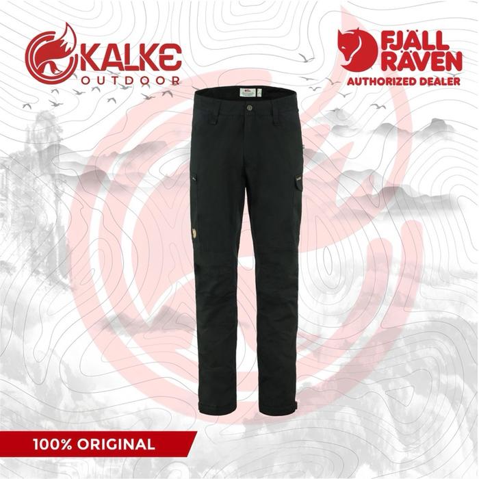 Celana Cargo Fjallraven Kaipak Trousers - Black