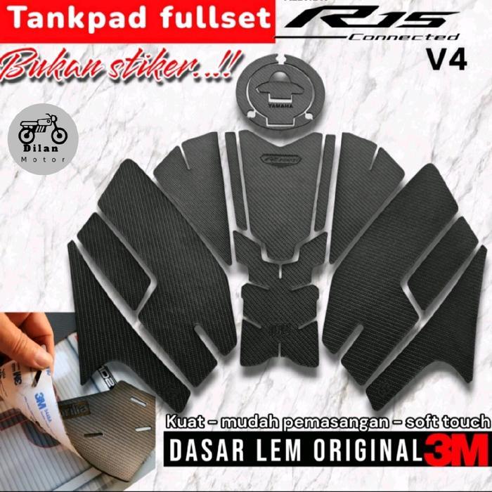 TANKPAD R15 V4 CARBON PATTERN STIKER R15 V4 [NTS]
