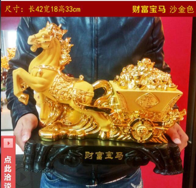 Dekorasi Kuda Emas Harta Rekrutmen Kuda Mobil Pembukaan Hadiah Zodiak