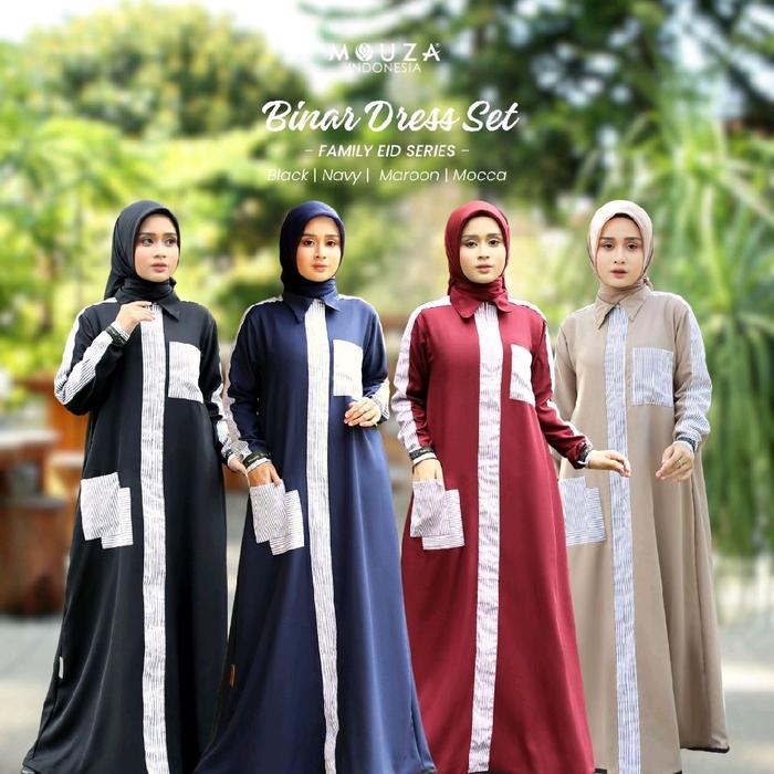 [Puby] SARIMBIT BINAR DRESS SET SQUARE BY MOUZA | SARIMBIT MOUZA 2025