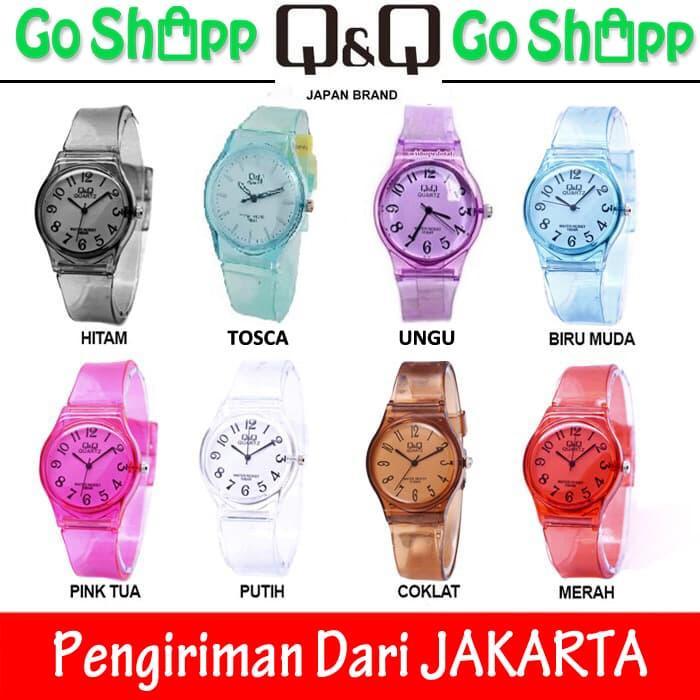 PREMIUM Jam Tangan QQ Jelly Transparan - Jam Tangan QQ Rubber - Jam Tangan