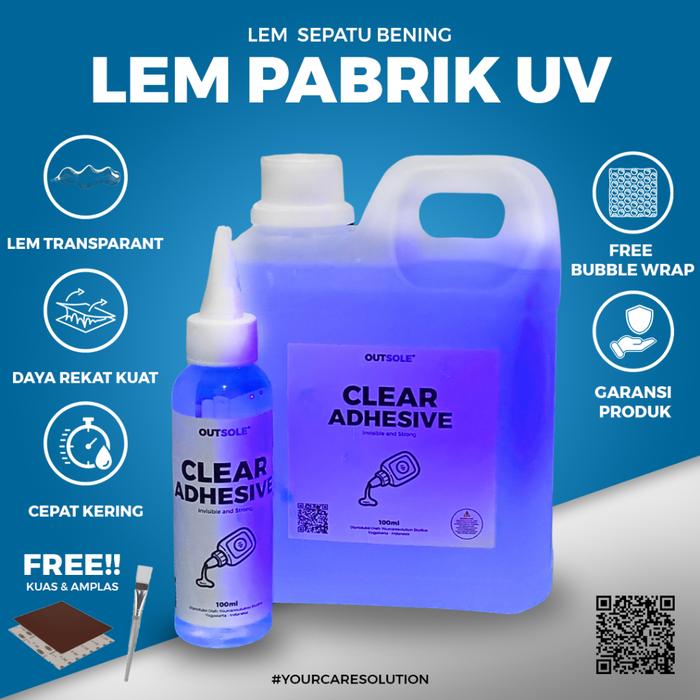 Terbaru Lem Sepatu Pabrik Bening UV (Bukan loctite, nanpao, dll)