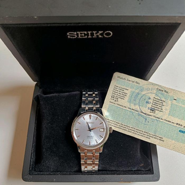 Seiko Presage SRP841J1 Sky Diving Automatic Light Blue original bekas bagus normal semua siap pakai