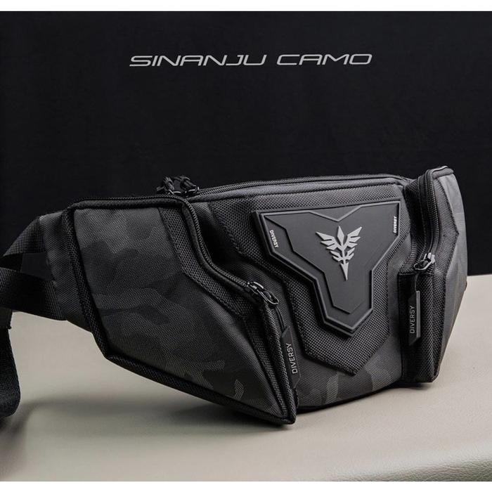 STOK TERBATAS GUNDAM SINANJU CAMO Waist Bag Premium for Men
