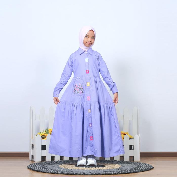Gamis Anak ABR - Jihan Dress - 324 - Gamis Anak Perempuan - Gamis Anak Lucu - Nyaman & Stylist