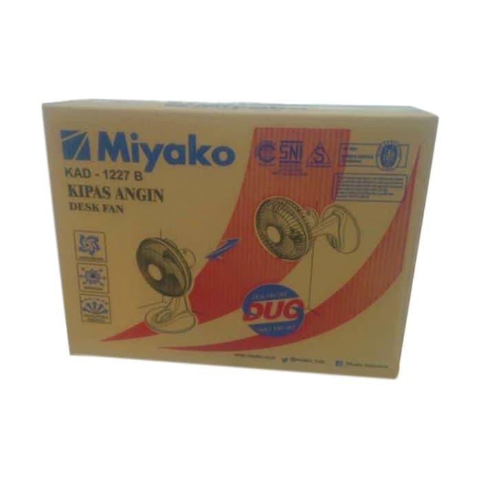 Miyako KAD-1227B Wall Desk Fan - Kipas Angin Duo - Meja & Dinding 2in1