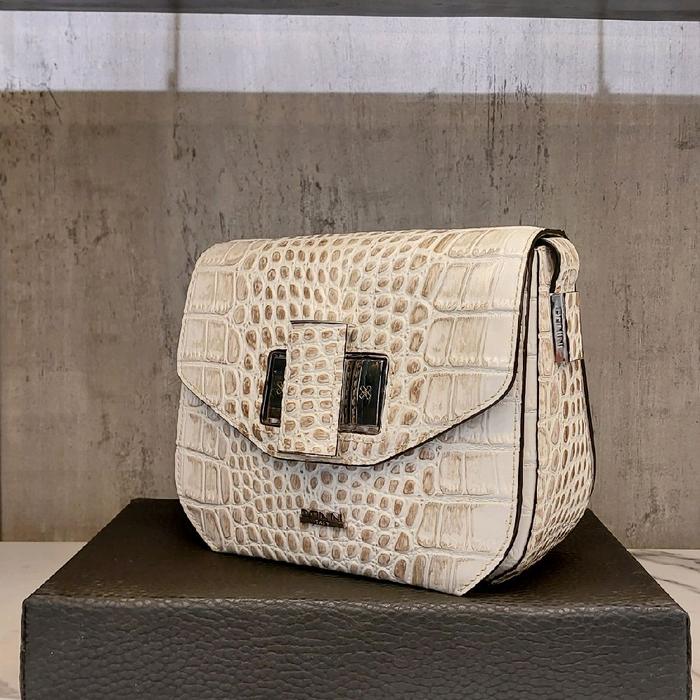 Donini - Elenora Mini tas bahan kulit sapi motif croco