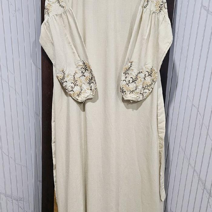 abaya katun mesir Muslim Wanita Gamis Dress Remaja Dewasa Syari