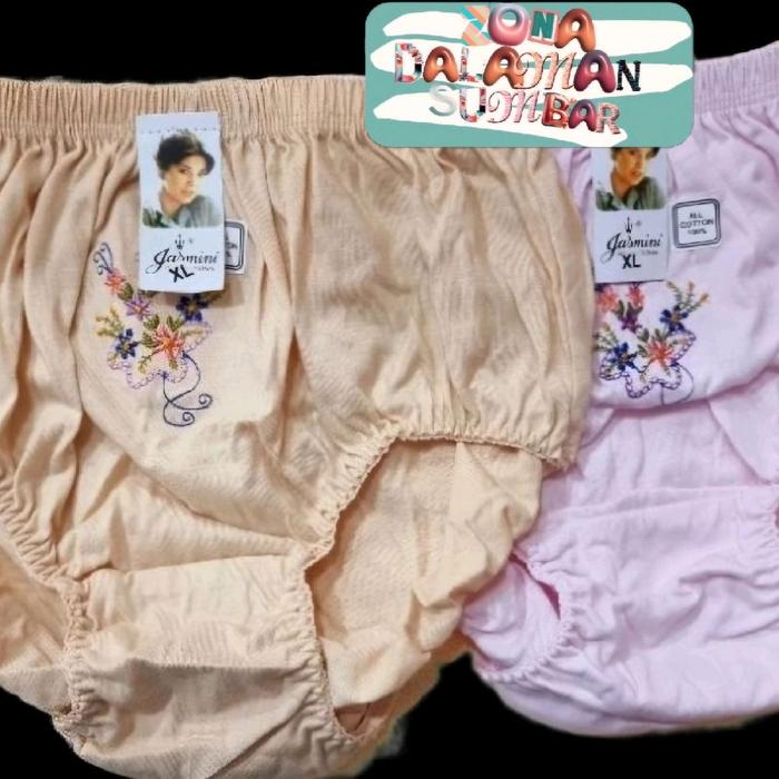 [ZDS] 1/3/6 PCS CELANA DALAM WANITA JASMINI ORGINIAL - CD 100% KATUN JASMINE JASMIN S M L XL 3XL 3L 