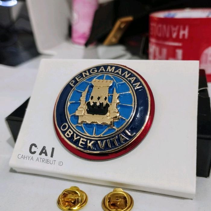 PIN OBJEKVITAL PIN BROS RODA OBJEK VITAL MIKA MERAH TERMURAH kancing