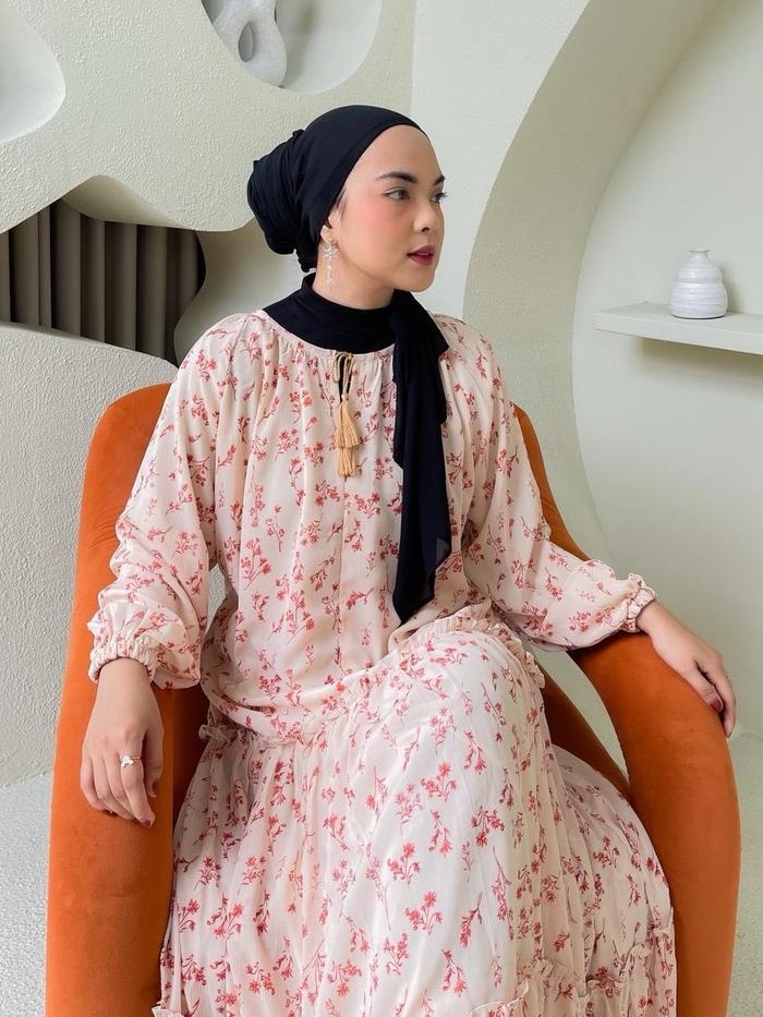 Yoya-CLARA DRESS/ DRESS BUNGA PREMIUM/ Clara Dress by Yoya Hijab