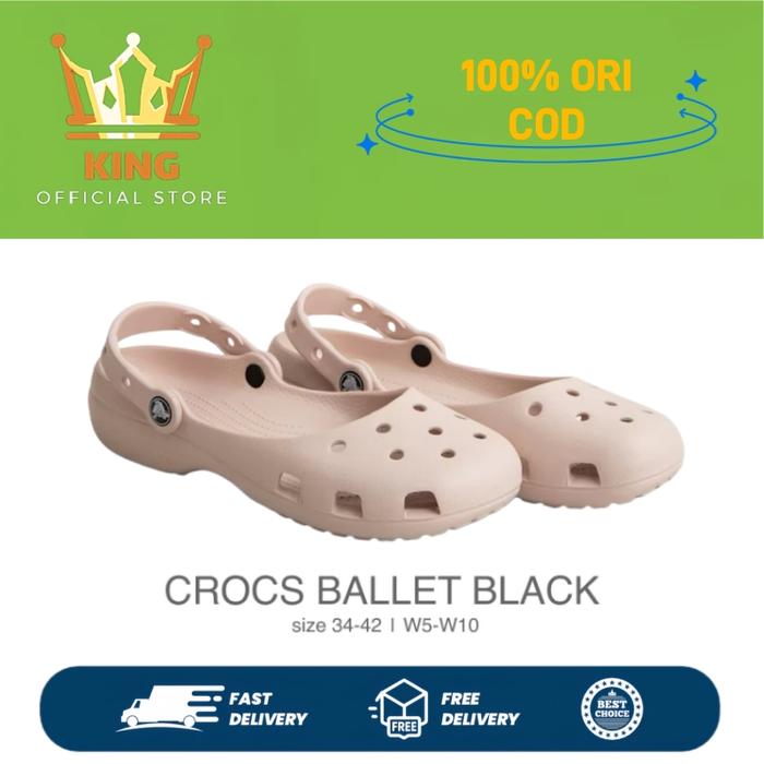 KING Sandal Ballet Wanita Cantik Nyaman Ringan Tahan Lama ORIGINAL Classic Ballet Size W5-W10 PastiO