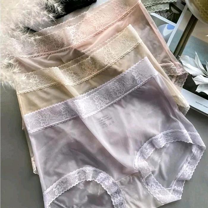 New ISI 6PCS DAN 12 PCS CD wanita sexi all size celana dalam transparan bisa untuk bn -+40-55kg baha
