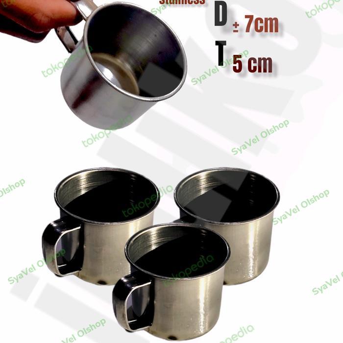 Mug/cangkir/gelas 7 cm stenlis