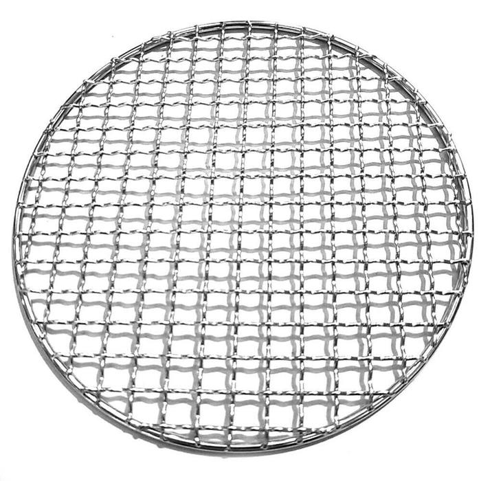 Stainless Steel BBQ Round Grill Grid Round Silver Wire Grill