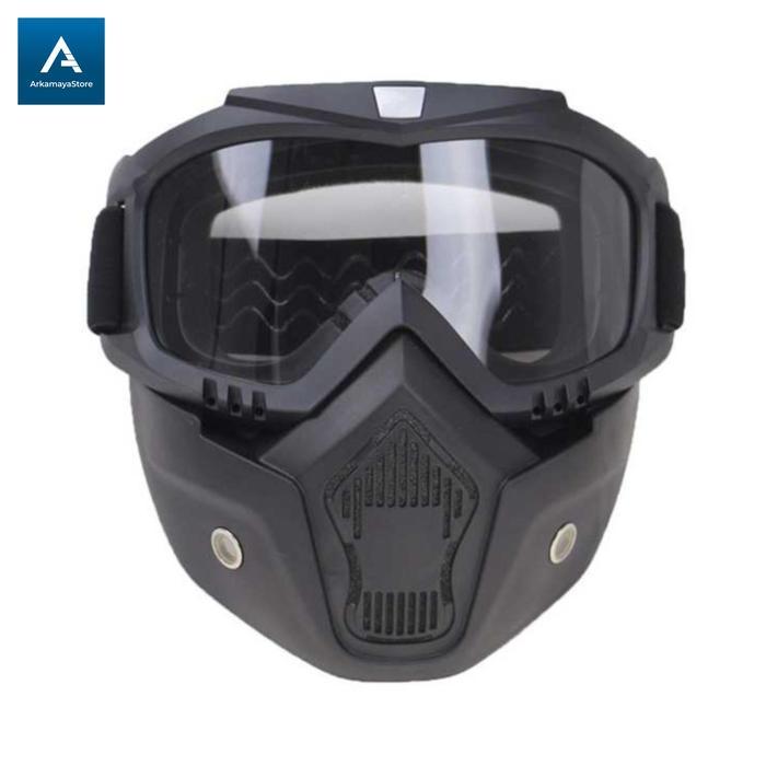 kacamata helm motor retro windproof masker goggles mask google