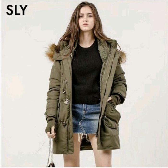 SLY N3B with inner army military jacket ( L ) woman