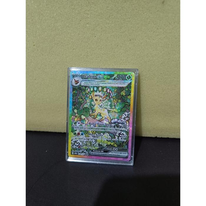 KARTU POKEMON LEAFEON EX SAR/FESTIVAL TERASTAL/MAINAN TIPE KOKANG