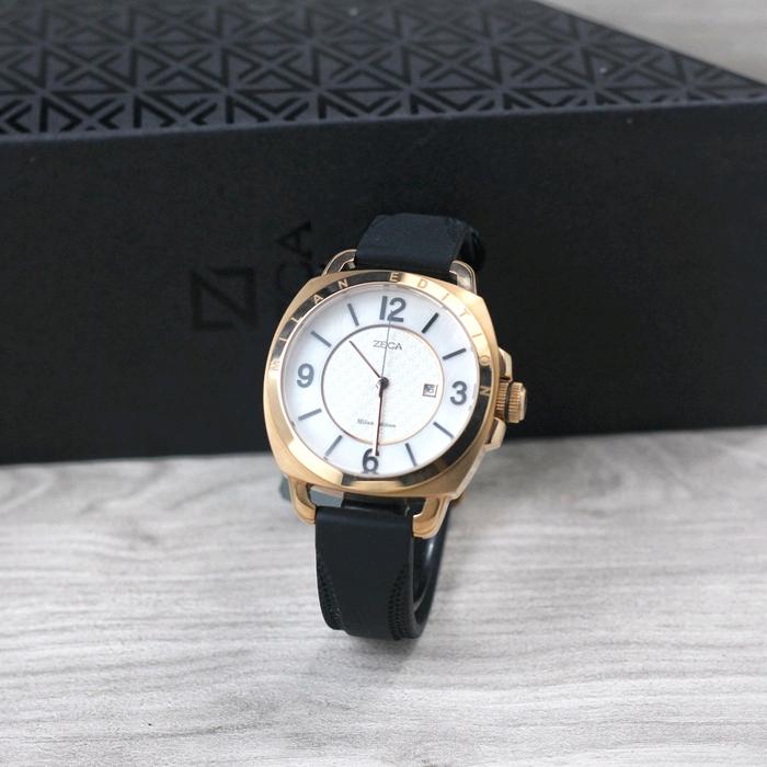 Jam Tangan Wanita Zeca 1006 Tanggal Aktif Tali Rubber Free Box dan Garansi