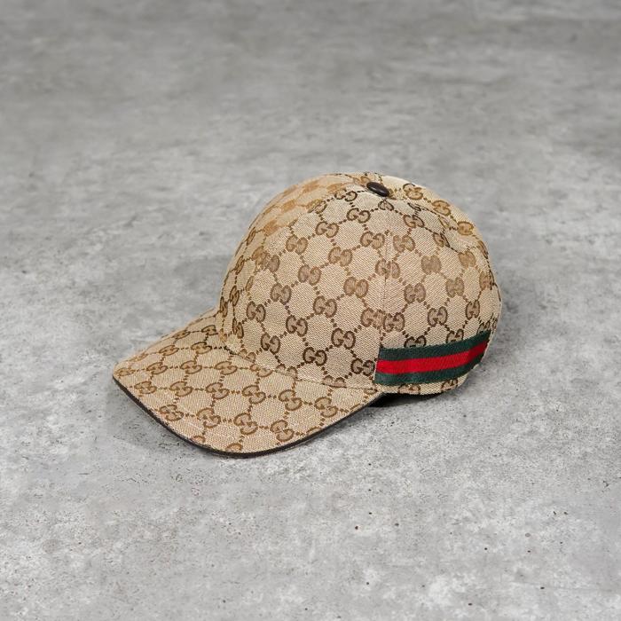 Topi GUCCI GG SUPREME BEIGE CAP 100% ORIGINAL