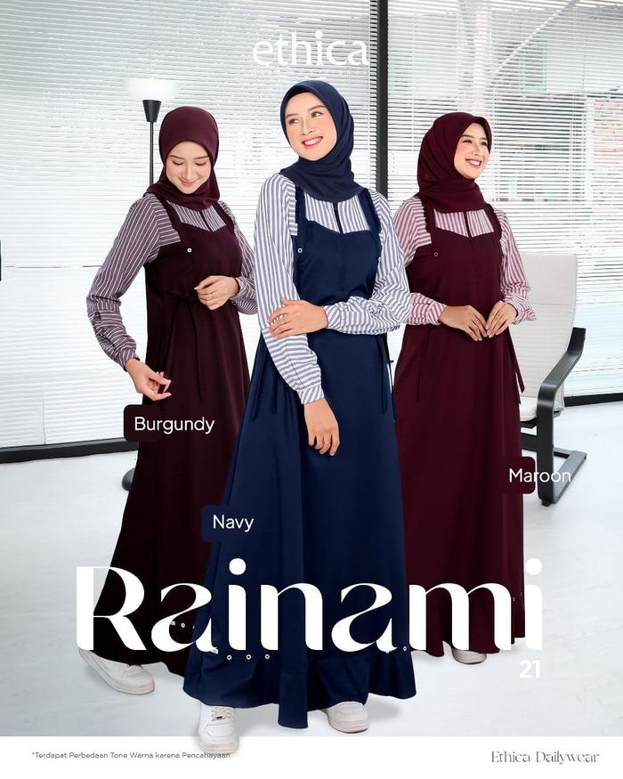 GAMIS ETHICA RAINAMI 21 MAROON & NAVY (GAMIS DAILY)