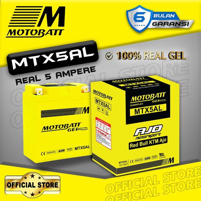 Motobatt Gel MTX5AL - 5Ah (Garansi 6 Bulan)