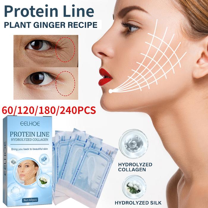 Terlaris, 60-240 Buah Benang Protein Tanpa Jarum Garis Protein